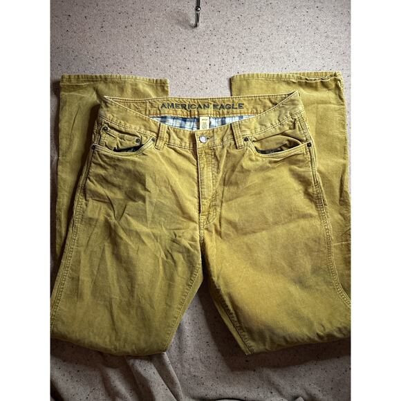 American Eagle Men’s Tan Corduroy Jeans 36x36 | No. 1971 Straight Fit - Picture 1 of 5